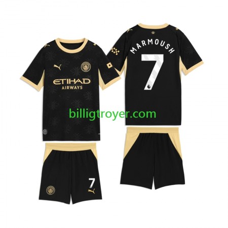 Billige Fotballdrakter Manchester City Omar Marmoush 7 Barn Bortedraktsett 2026/27 Kortermet